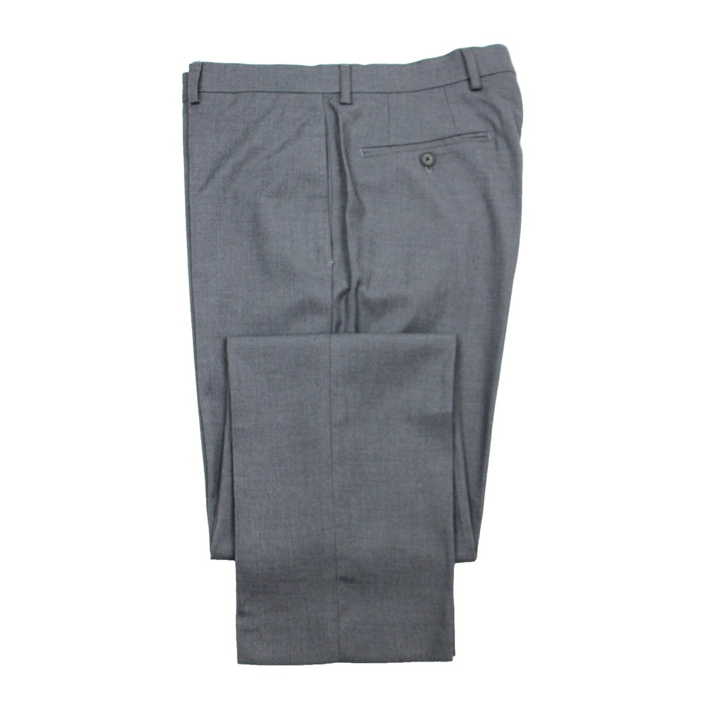 Calvin Klein Dress Pants Mens 34x30 fits 33x30 Gray Slim Stretch Flat Front